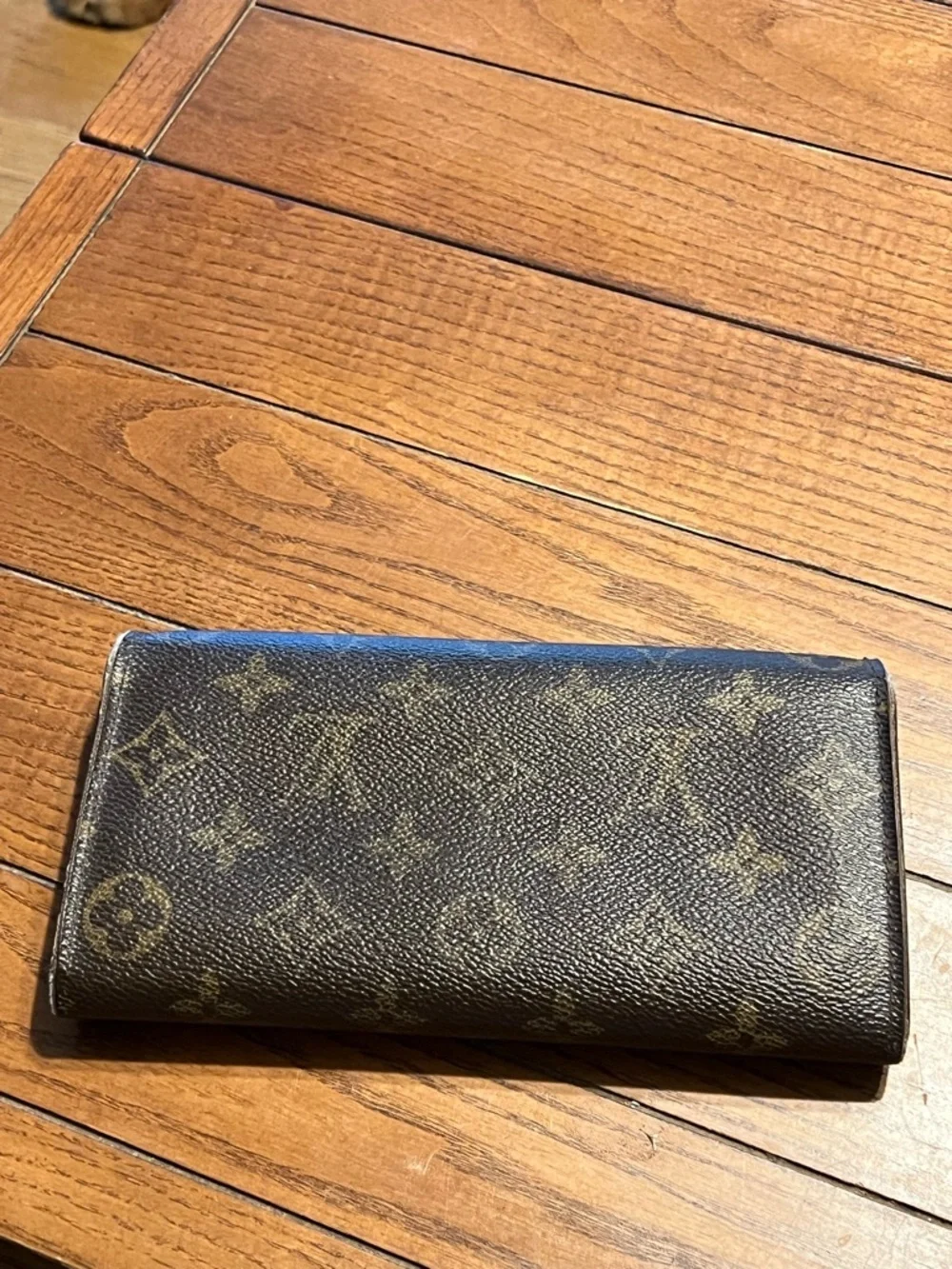 Louis Vuitton Monogram Canvas Long Wallet - Dark Brown Monogram